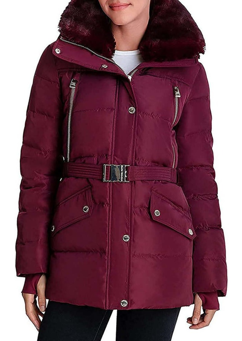 MICHAEL Michael Kors Michael Kors Women's Mid-length Down coat-Dark Ruby