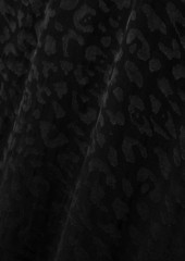 MICHAEL Michael Kors - Satin-jacquard midi dress - Black - XS