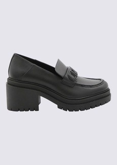 MICHAEL MICHAEL KORS BLACK LEATHER ROCCO LOAFERS