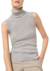 MICHAEL Michael Kors Cashmere Sleeveless Turtleneck Sweater
