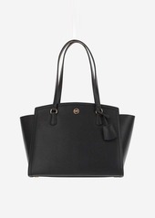 MICHAEL MICHAEL KORS CHANTAL LARGE LEATHER TOTE BAG