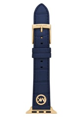MICHAEL Michael Kors Croc Embossed Leather 18mm Apple Watch® Watchband