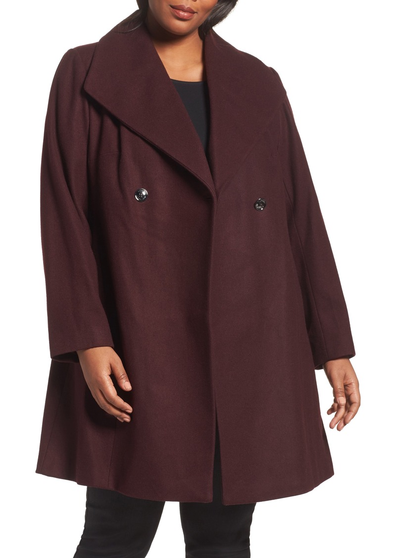 Michael Michael Kors Michael Michael Kors Double Breasted Swing Coat Plus Size Outerwear