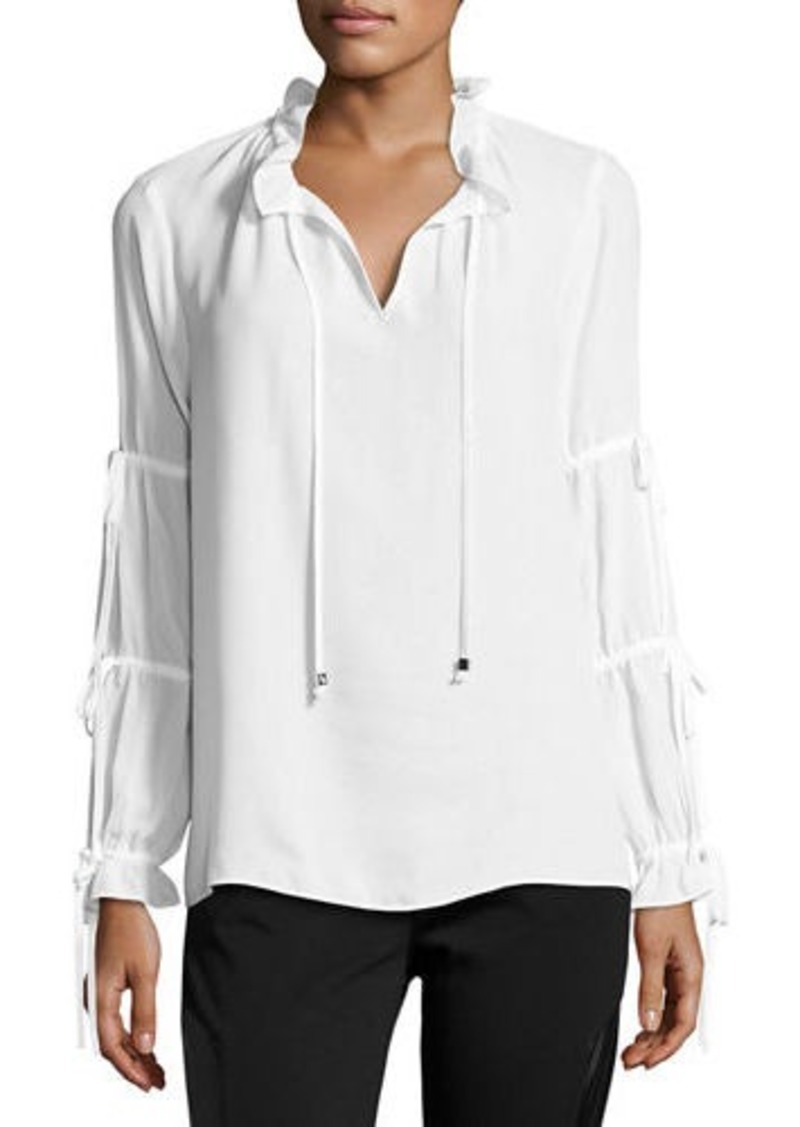 michael kors peasant blouse