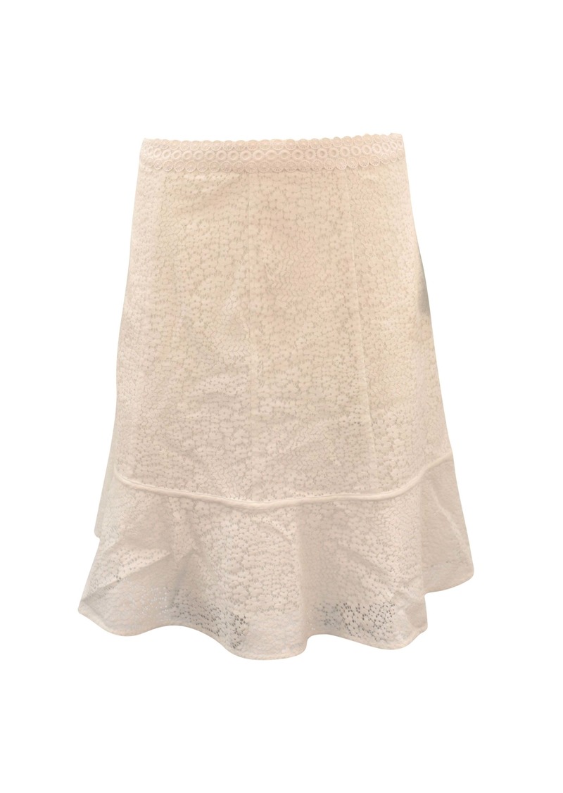 Michael Michael Kors Gored Lace skirt in white