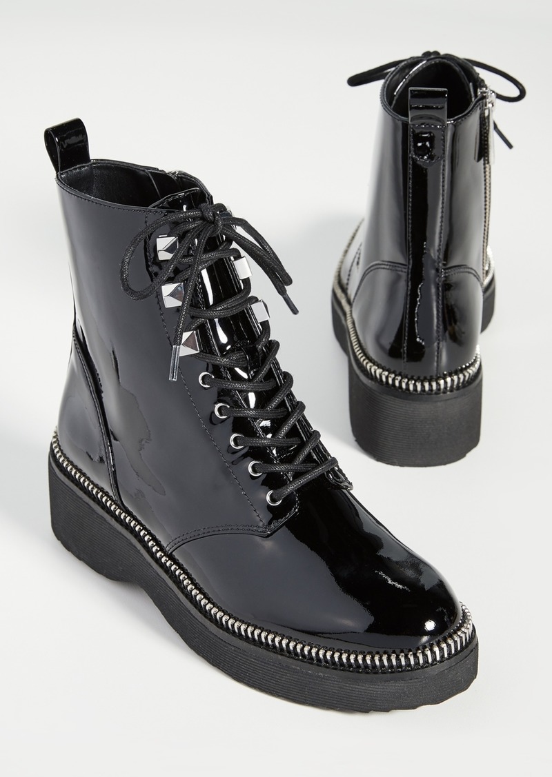 women's haskell platform combat boots