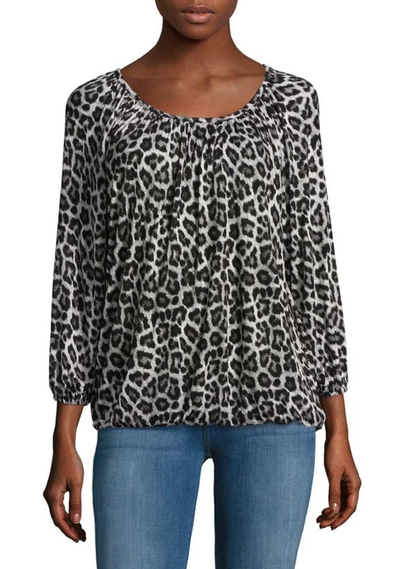 MICHAEL Michael Kors MICHAEL Michael Kors Leopard Print Top | Tops