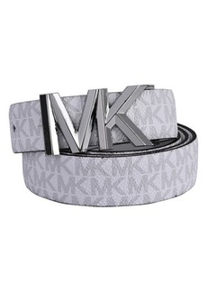 MICHAEL Michael Kors Monogram Reversible Leather Belt