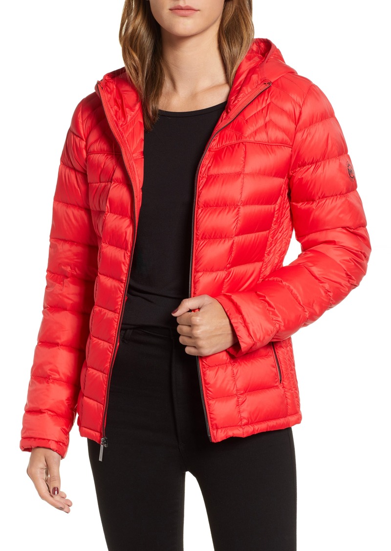 michael michael kors missy chevron puffer jacket