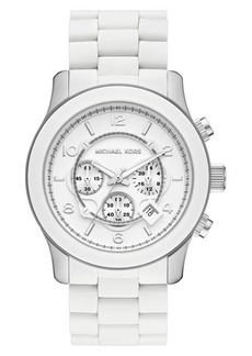 MICHAEL Michael Kors Runway Chronograph Silicone Bracelet Watch