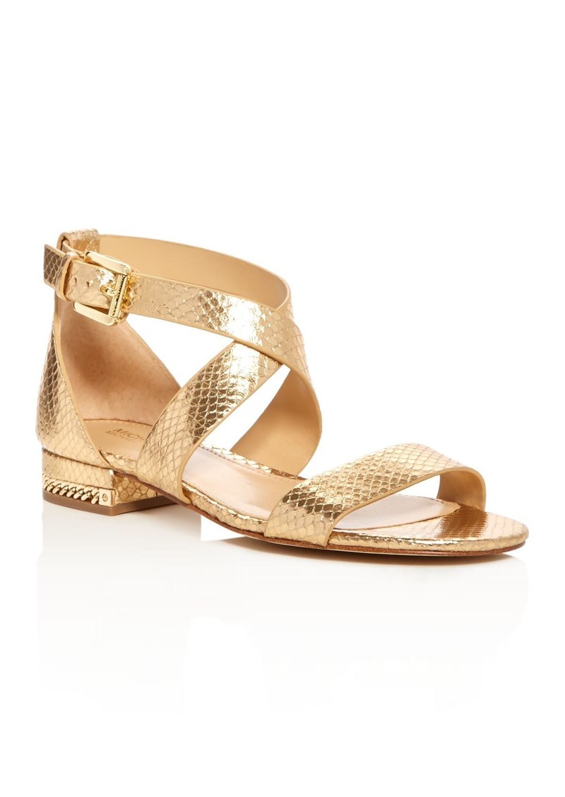 michael kors metallic shoes