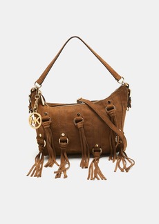 Michael Michael Kors Suede Fringe Presley Shoulder Bag