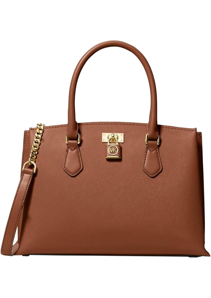 MIchael Michael Kors Women's Ruby Medium Leather Satchel Bag Luggage