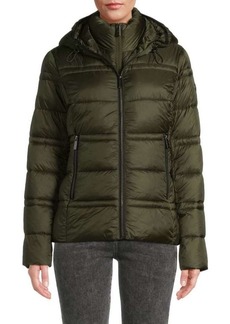 MICHAEL Michael Kors Missy Quilted & Hooded Puffer Jacket