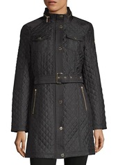 MICHAEL Michael Kors Missy Quilted Trench Jacket