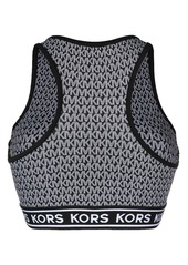 MICHAEL Michael Kors monogram-print zip-up bikini top