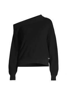 MICHAEL Michael Kors One-Shoulder Cotton Sweater