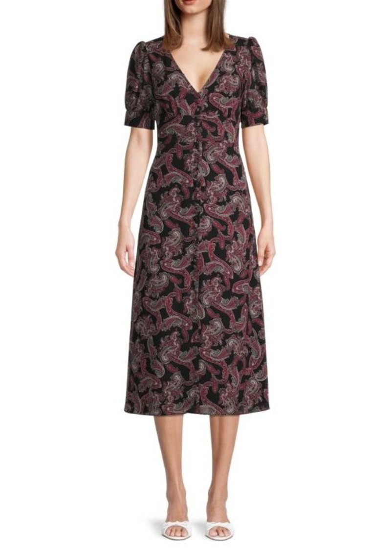 MICHAEL Michael Kors Paisley Georgette Midi Dress