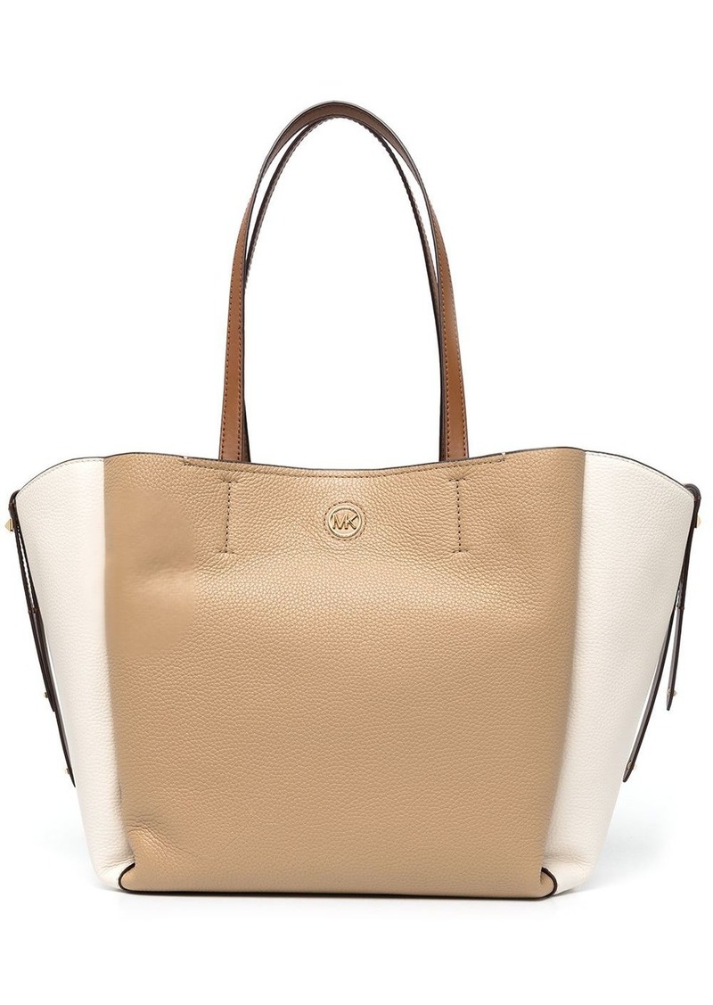 MICHAEL Michael Kors panelled logo-plaque tote bag