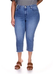 MICHAEL Michael Kors Plus Size High-Waist Cropped Denim Jeans
