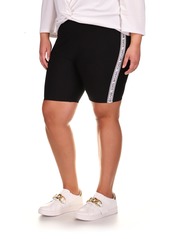 Plus Size Women's Michael Michael Kors Logo Tape Bike Shorts