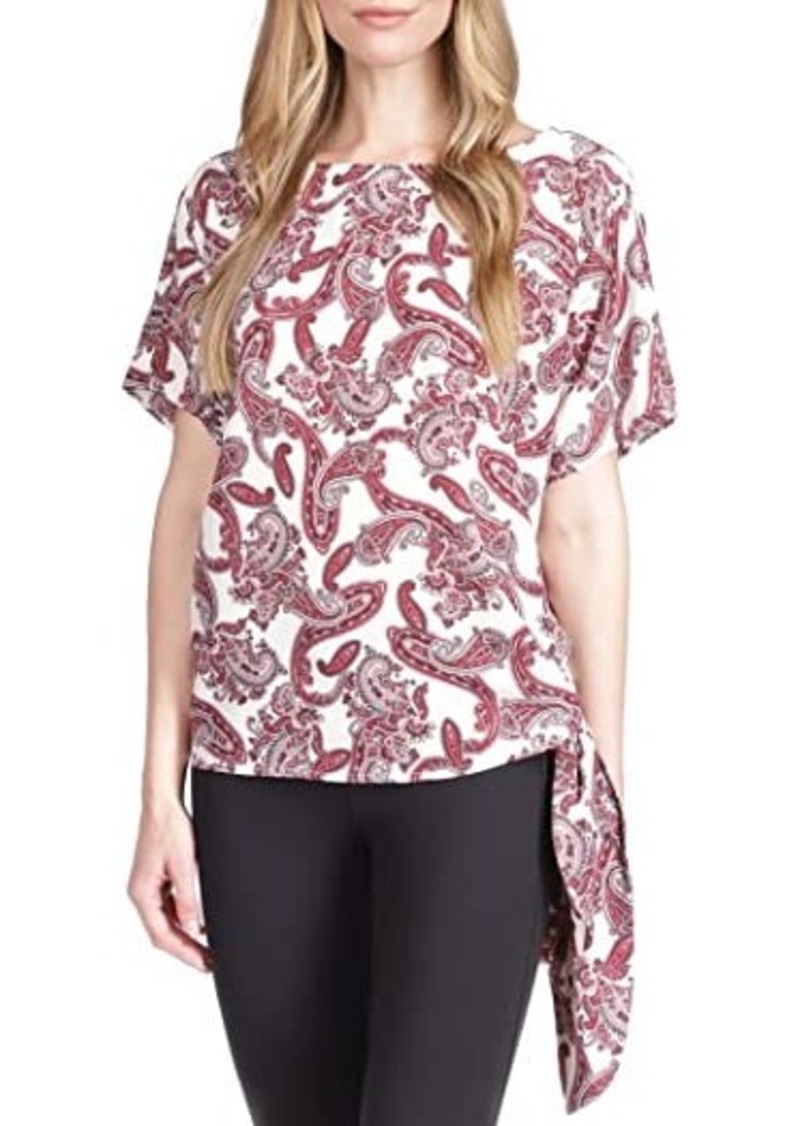 MICHAEL Michael Kors Pop Paisley Tie Top