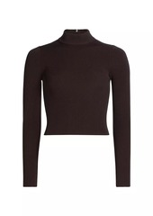 MICHAEL Michael Kors Ribbed Crop Sweater