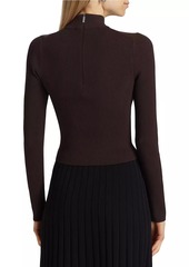 MICHAEL Michael Kors Ribbed Crop Sweater