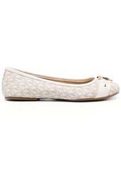 MICHAEL Michael Kors Rory monogram-print leather ballerinas