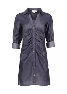 Michael Michael Kors Women's Geo Button-Down Tie Dress