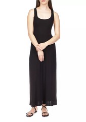 MICHAEL Michael Kors Scoopneck Pleated Maxi Dress