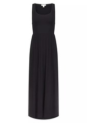 MICHAEL Michael Kors Scoopneck Pleated Maxi Dress