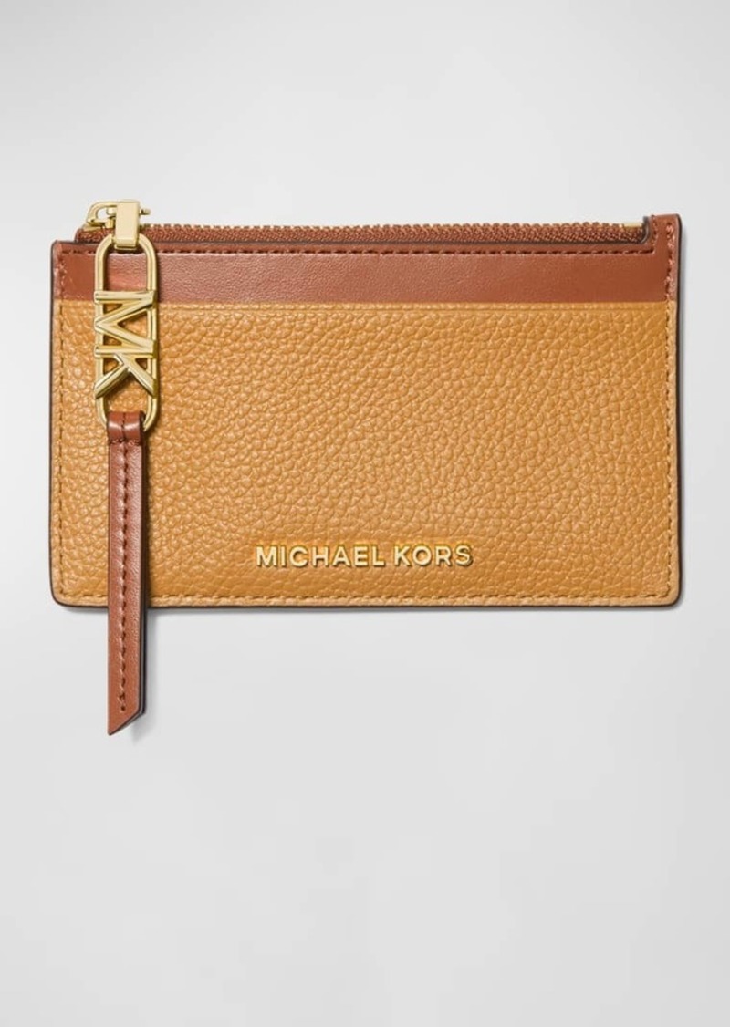 MICHAEL Michael Kors Small Zip Leather Card Holder
