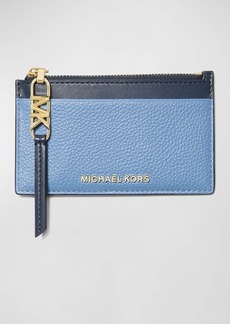 MICHAEL Michael Kors Small Zip Leather Card Holder