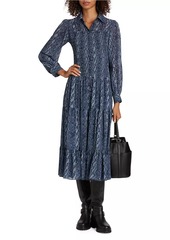 MICHAEL Michael Kors Smocked Button Down Shirtdress