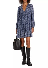 MICHAEL Michael Kors Tie Neck Mini Dress