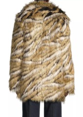MICHAEL Michael Kors Tiger Metallic Faux-Fur Coat