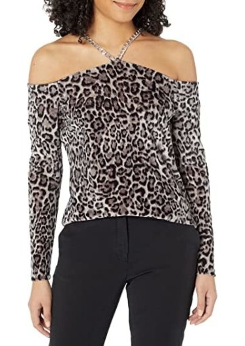 MICHAEL Michael Kors Velvet Chain Cold-Shoulder