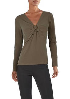 MICHAEL Michael Kors Womens Knit Long Sleeves Pullover Top