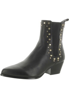 MICHAEL Michael Kors Womens Leather Block Heel Mid-Calf Boots
