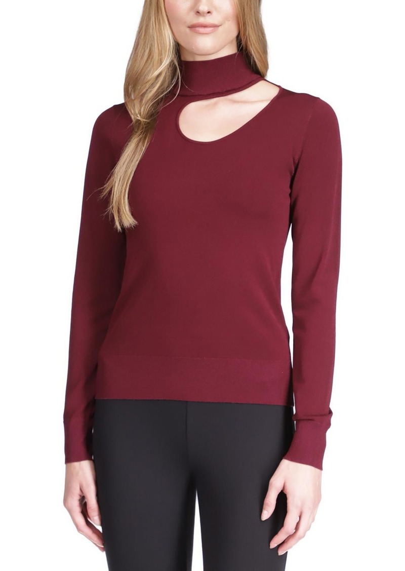 MICHAEL Michael Kors Womens Mock Neck Long Sleeve Pullover Top