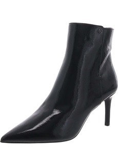 MICHAEL Michael Kors Womens Patent Pointed Toe Ankle Boots