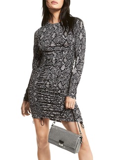 MICHAEL Michael Kors Womens Ruched Polyester Mini Dress