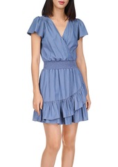 MICHAEL Michael Kors Womens Ruffled Short Mini Dress