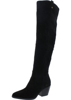 MICHAEL Michael Kors Womens Suede Pointed Toe Over-The-Knee Boots