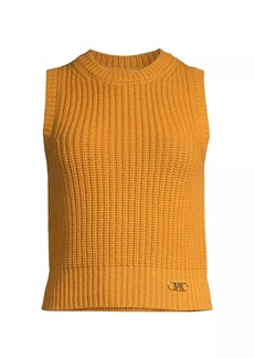 MICHAEL Michael Kors Wool-Blend Sleeveless Sweater