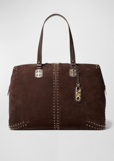 MICHAEL Michael Kors XL Studded Suede Weekender Bag