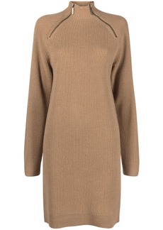 MICHAEL Michael Kors zip-detailed knitted dress