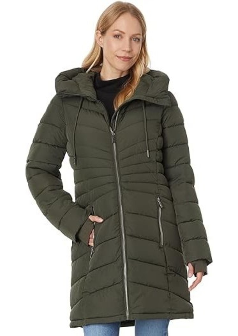 MICHAEL Michael Kors Zip Front Light Weight Puffer M426607BZ