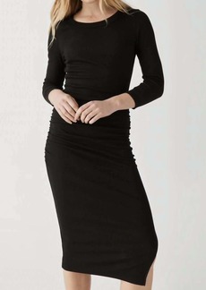 Michael Stars Christy Midi Dress In Black